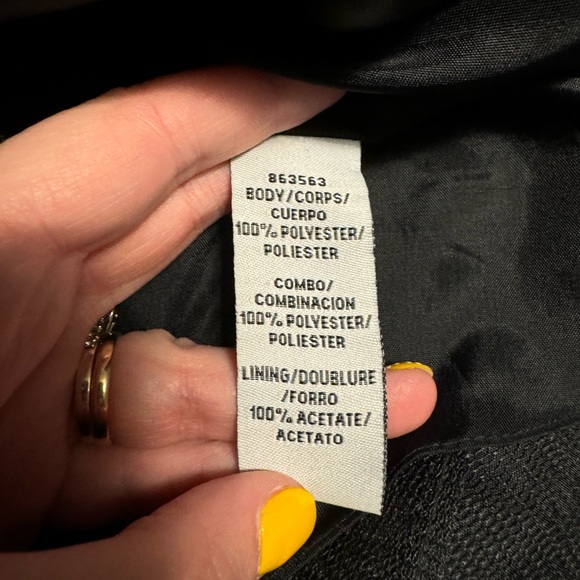 Classy Black Sweetheart Cocktail Dress With Appliqué Skirt - Picture 6 of 7